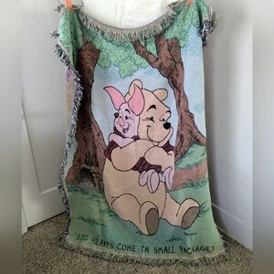 🍯Disney Winnie the Pooh & Piglet Tapestry/Blanket–Big Hearts, Cozy Vibes🍯